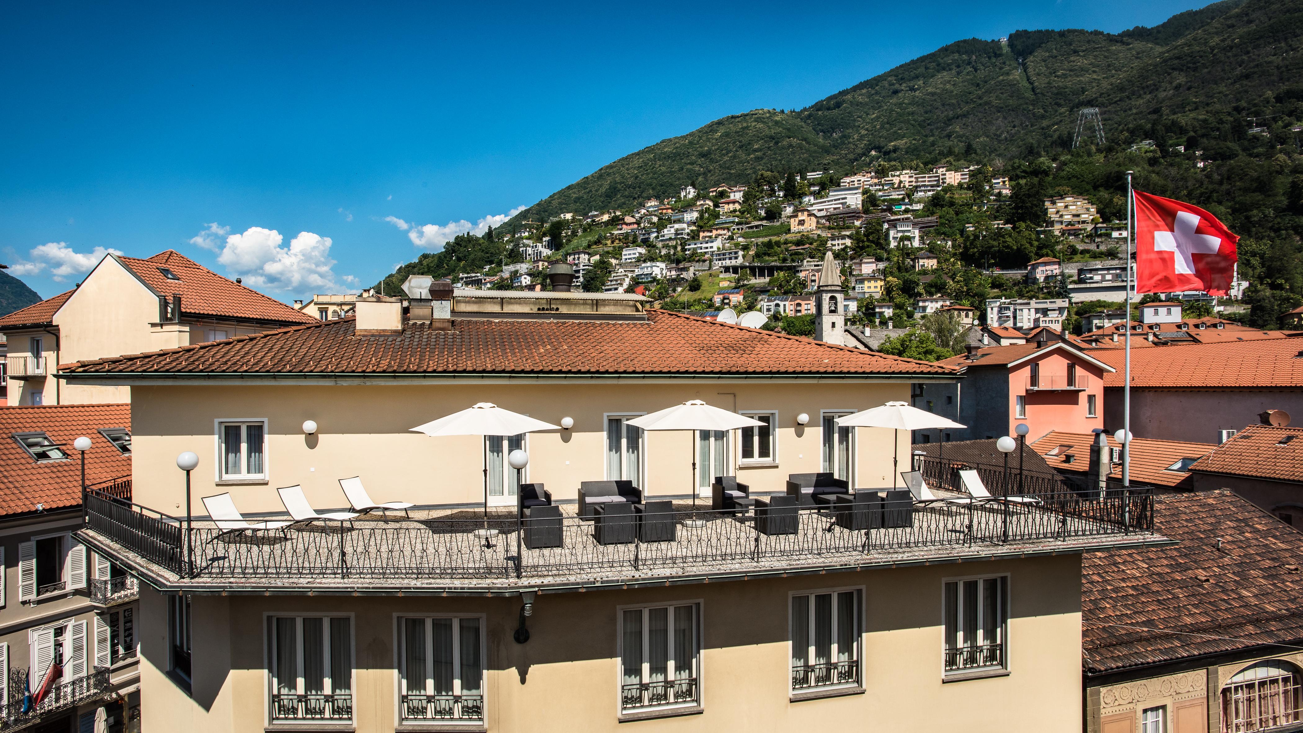 Hotel Dell'Angelo โลการ์โน ภายนอก รูปภาพ