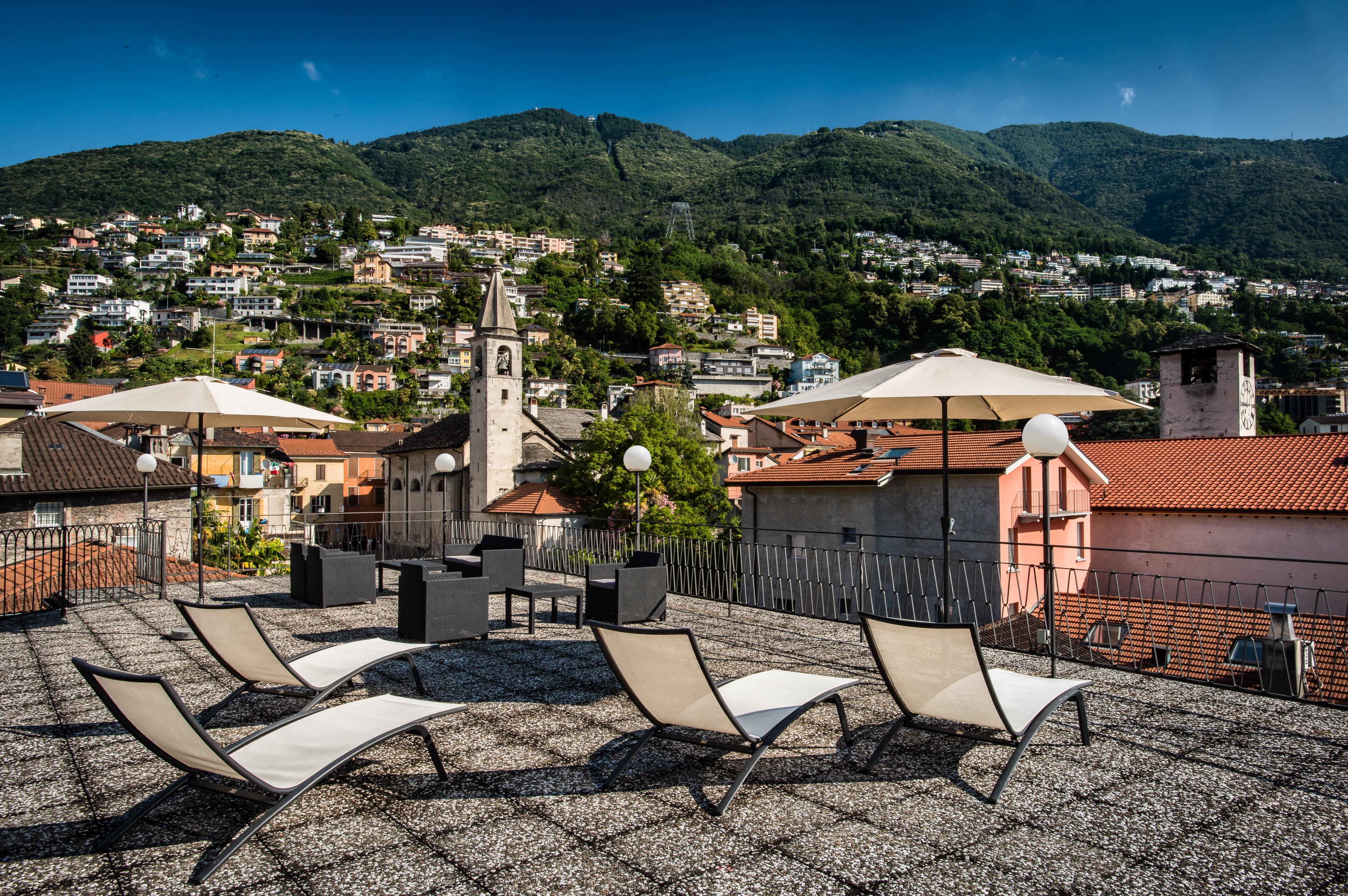 Hotel Dell'Angelo โลการ์โน ภายนอก รูปภาพ
