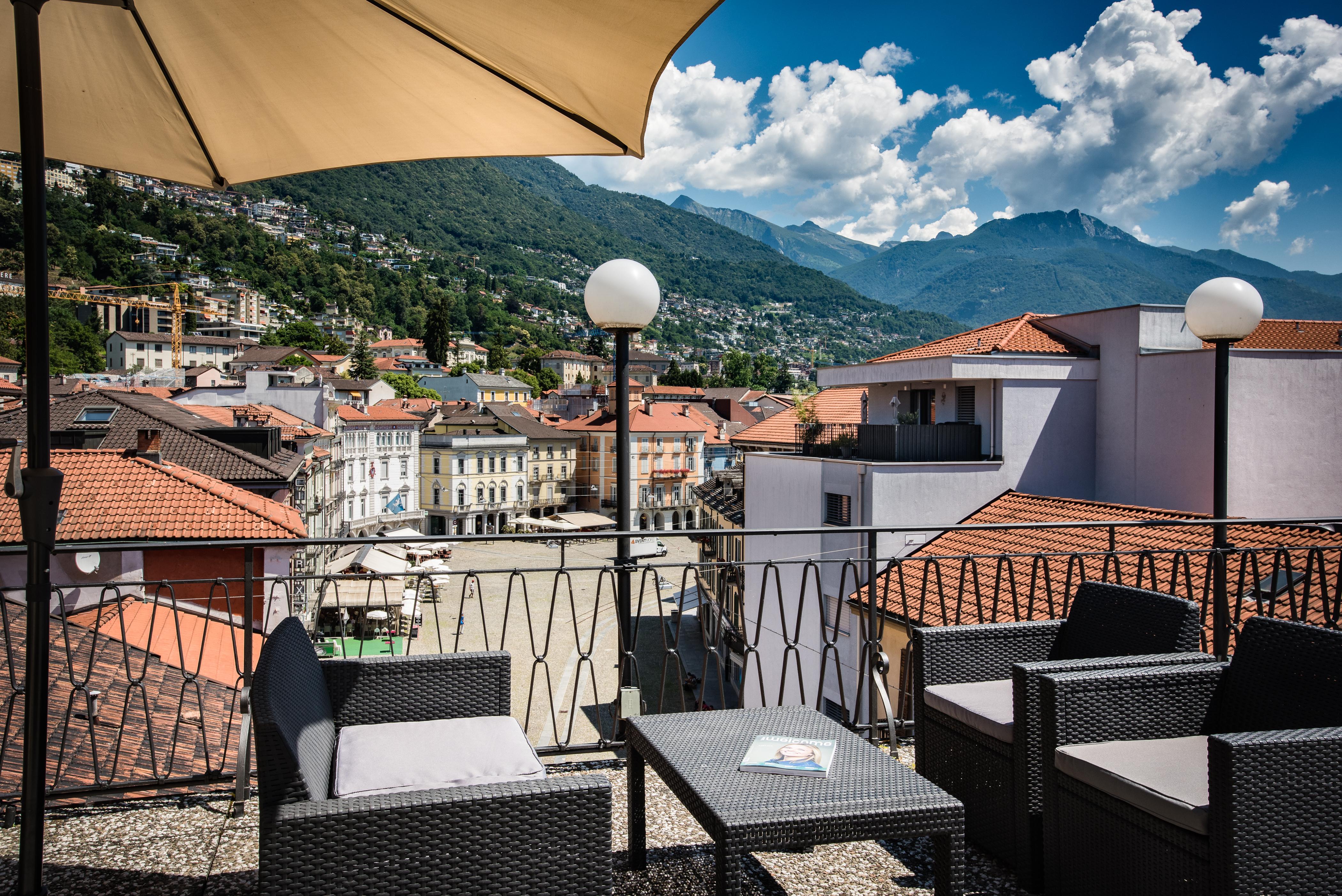 Hotel Dell'Angelo โลการ์โน ภายนอก รูปภาพ